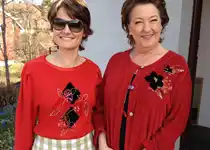 Frå NRK-serien "Side om side" Arnhild Litlere og Pernille Sørensen